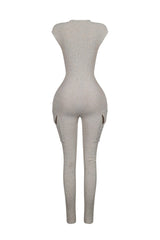 Alara Waist Cutout Pocket Jumpsuit