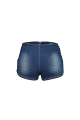 Indigoa Denim Micro Shorts