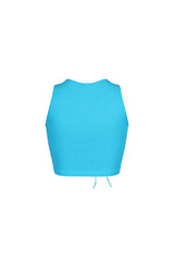 Vogue Lace Up Cutout Crop Top