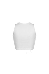 Vogue Lace Up Cutout Crop Top