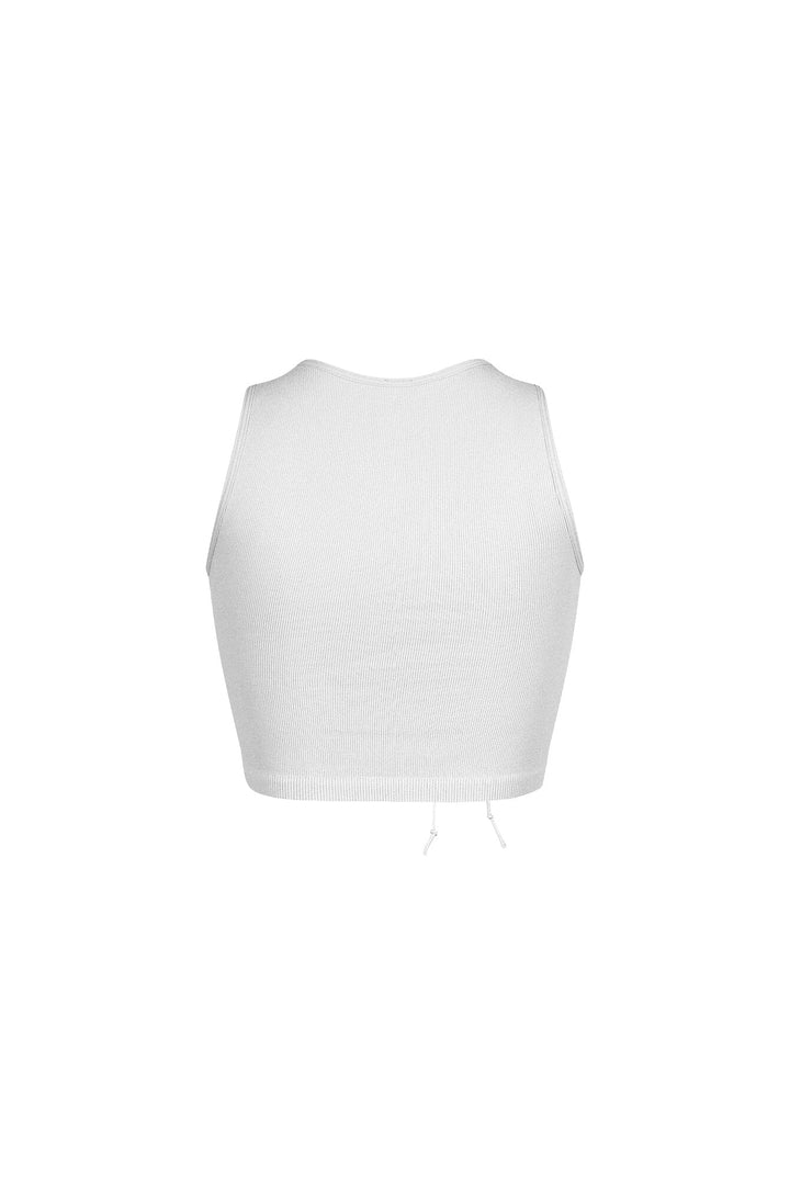 Vogue Lace Up Cutout Crop Top