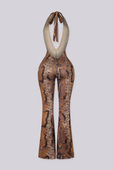 Hino Serpent Halter Jumpsuit