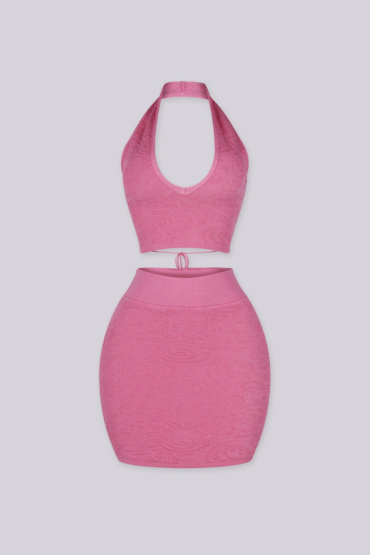 Fiera Heat Knit Top &amp; Skirt SET