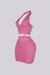 Fiera Heat Knit Top &amp; Skirt SET