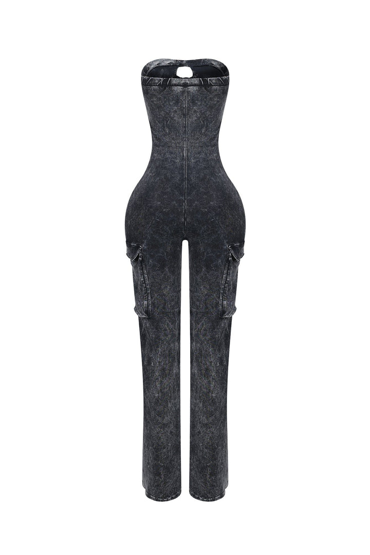 Stonewave Mineral Washed Cotton Tube Jumpsuit