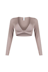Clean V Neck Long Sleeve Top