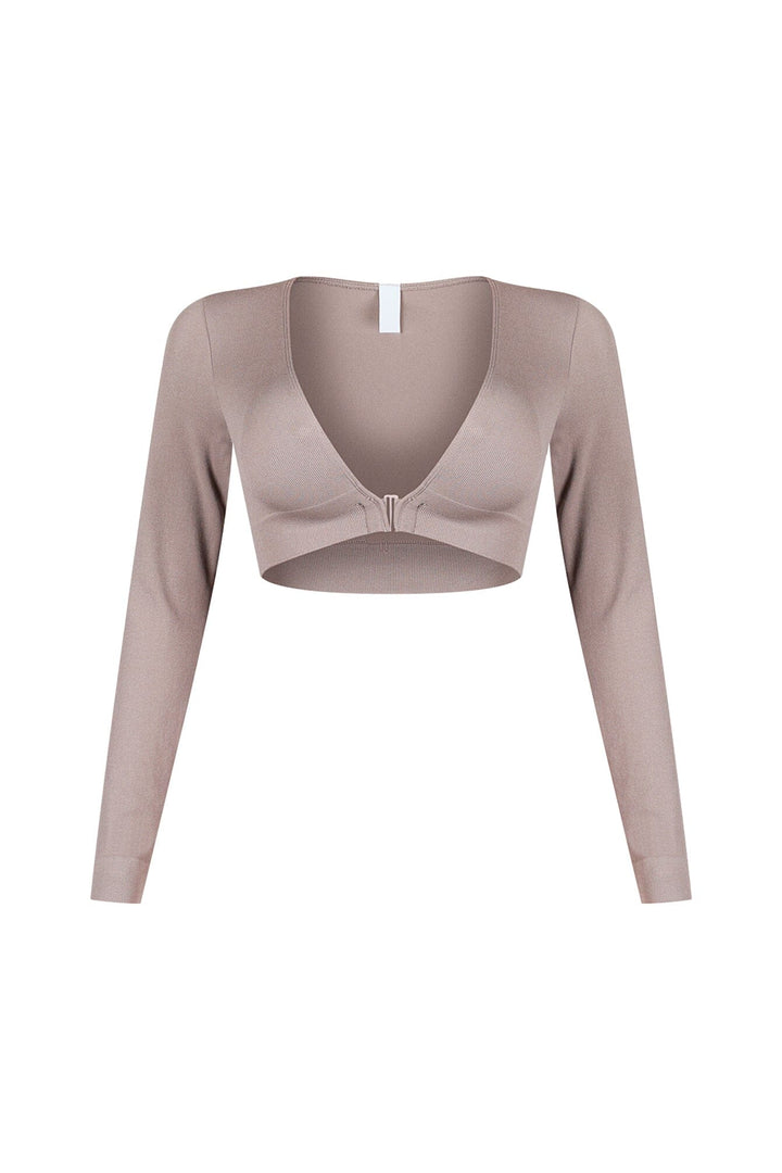 Clean V Neck Long Sleeve Top
