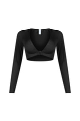 Clean V Neck Long Sleeve Top