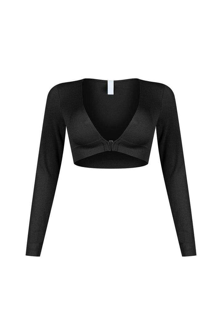 Clean V Neck Long Sleeve Top