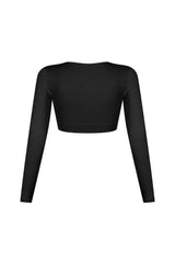 Clean V Neck Long Sleeve Top