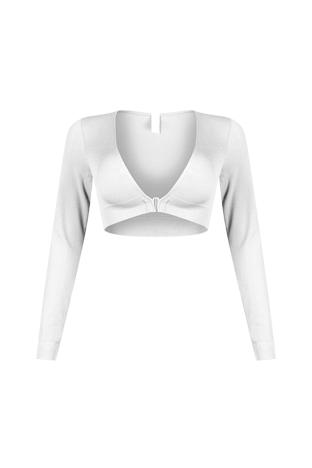Clean V Neck Long Sleeve Top