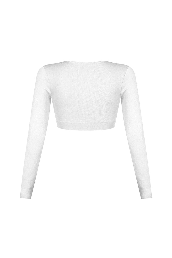 Clean V Neck Long Sleeve Top