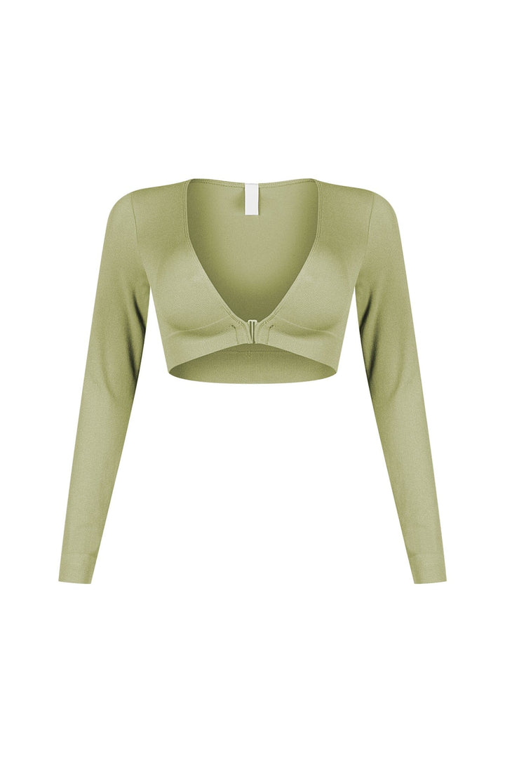 Clean V Neck Long Sleeve Top