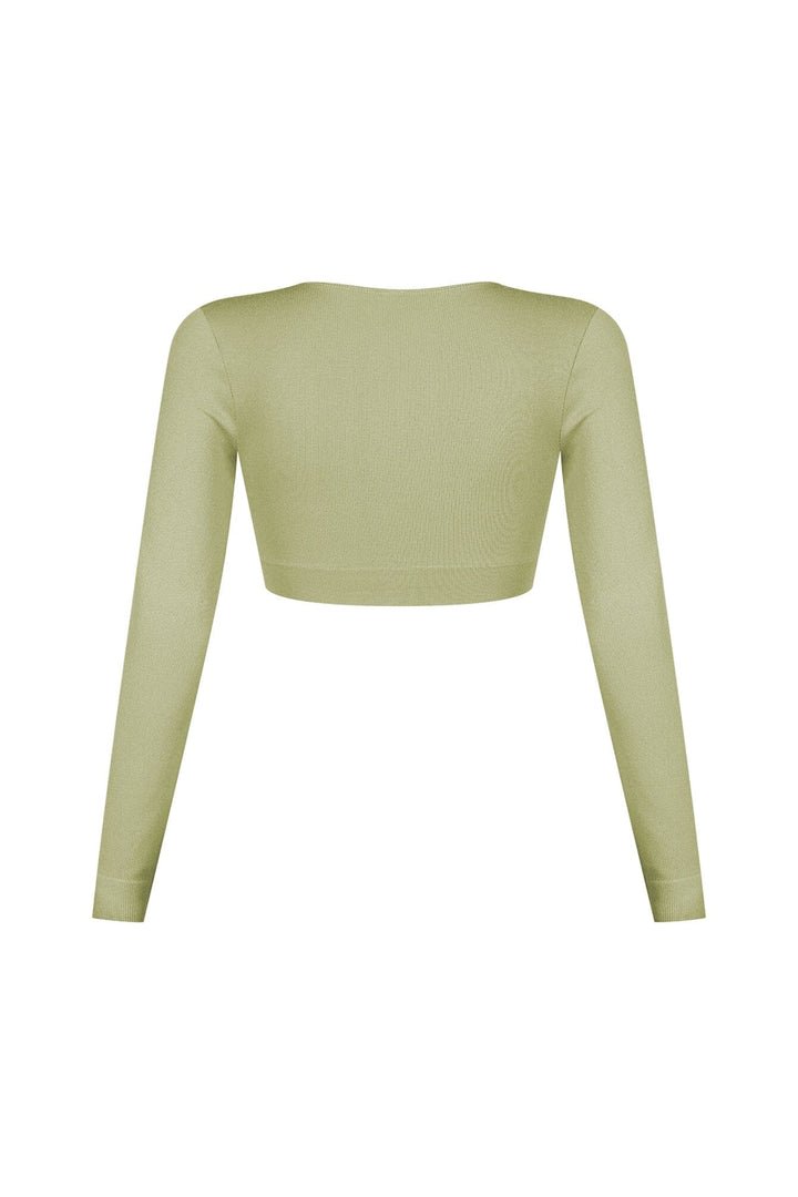 Clean V Neck Long Sleeve Top