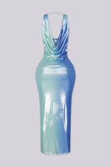 Tidal Glow Maxi Dress