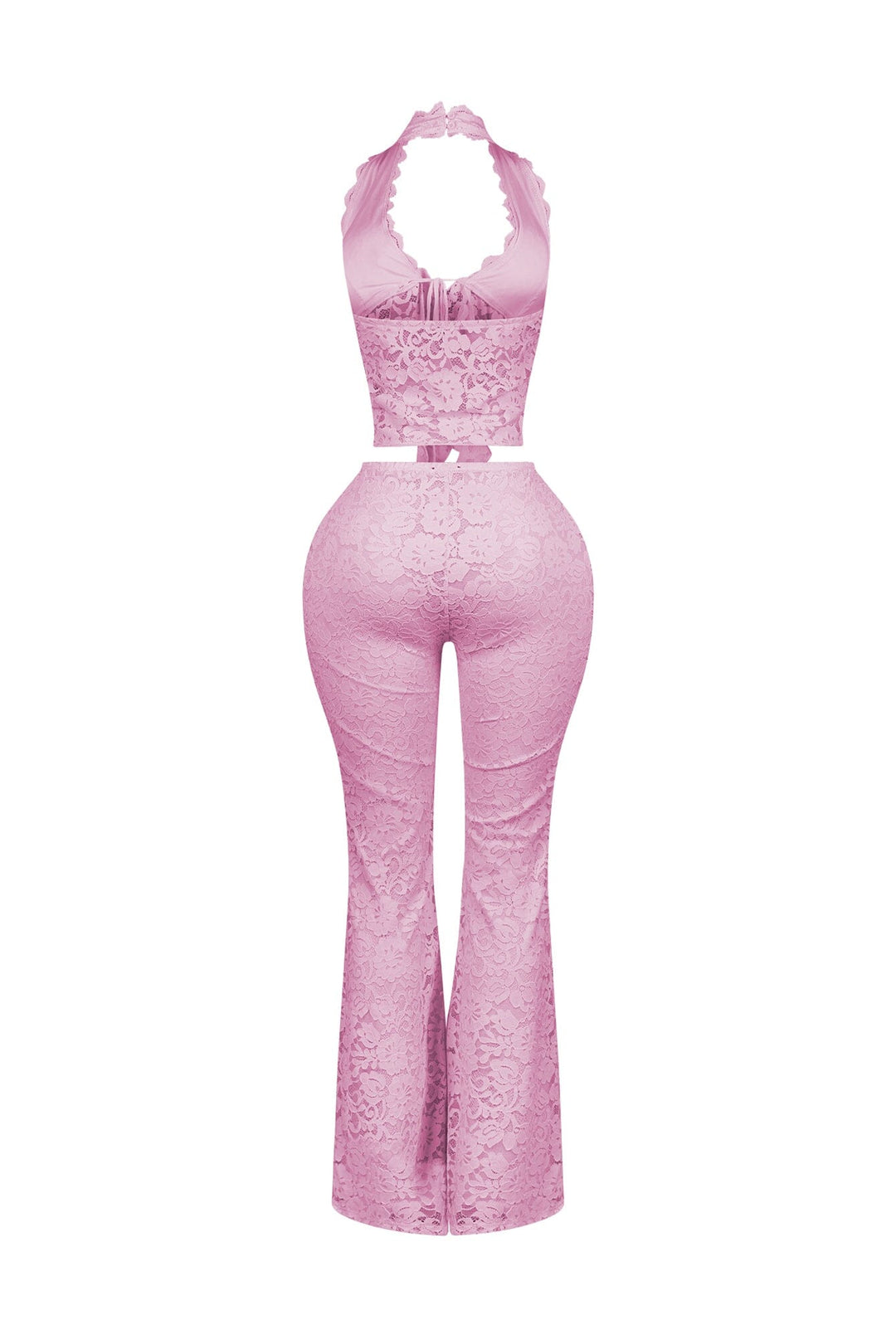 Refined Flare Duo Lace Top &amp; Pants SET