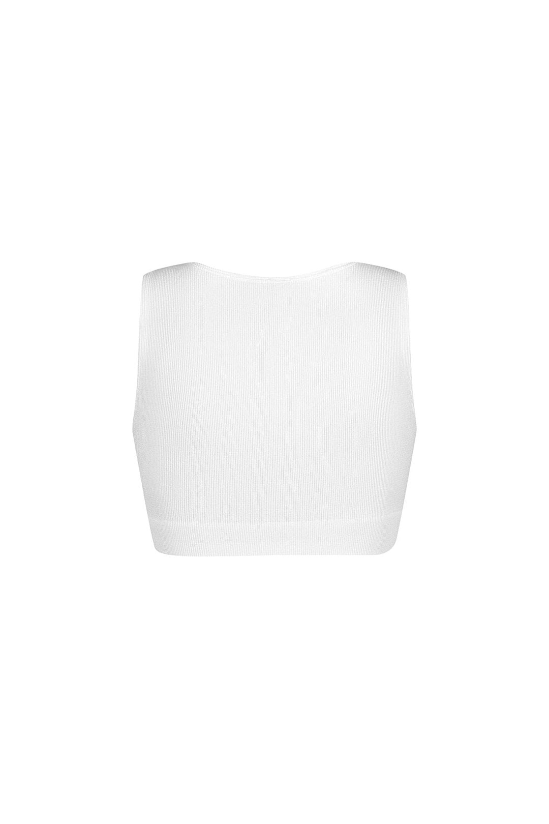 Silva Ribbed V Neck Clasp Top