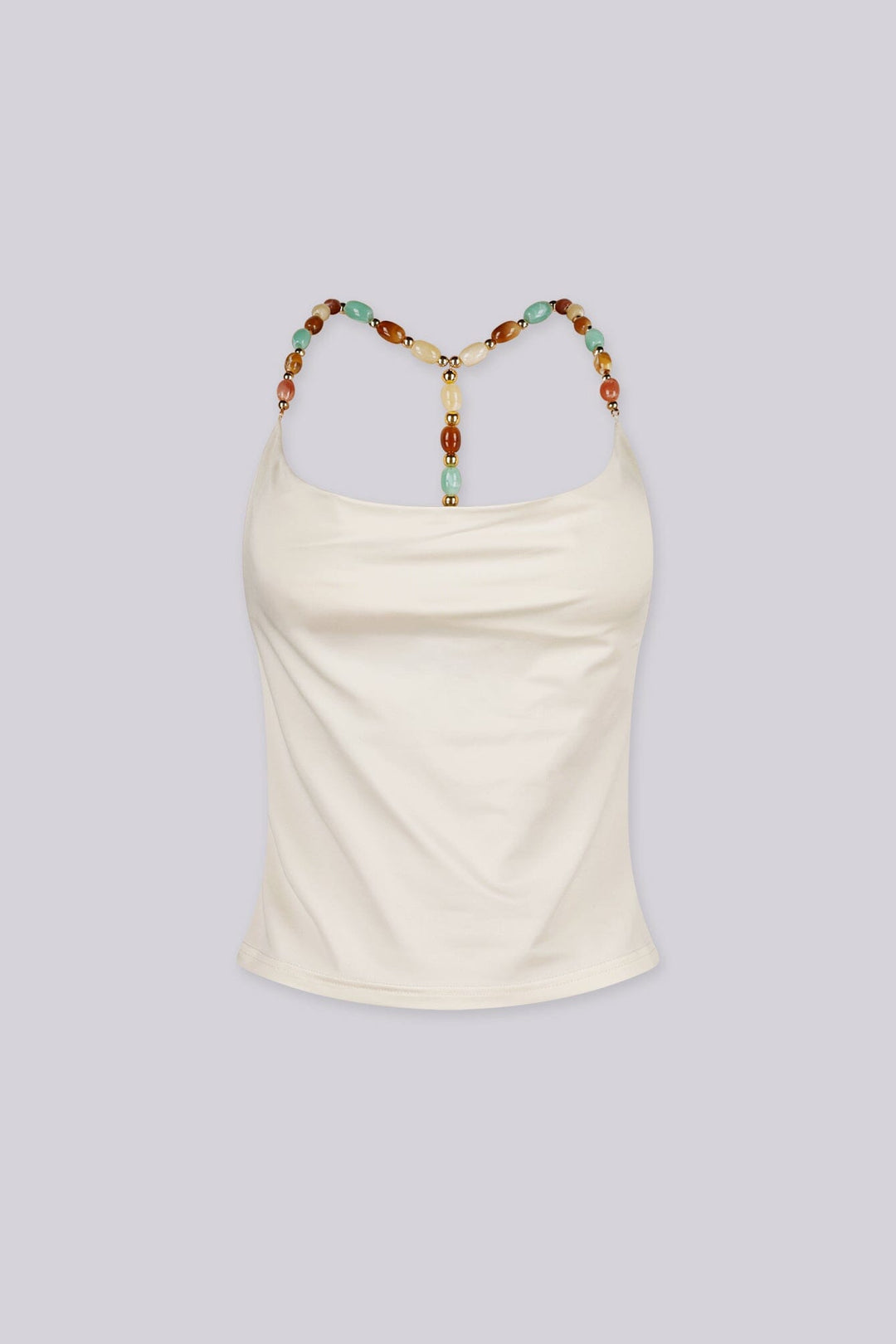 Earth Stone Strap Halter Top