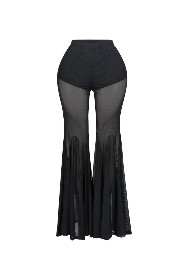 Aero Split Mesh Flared Pants