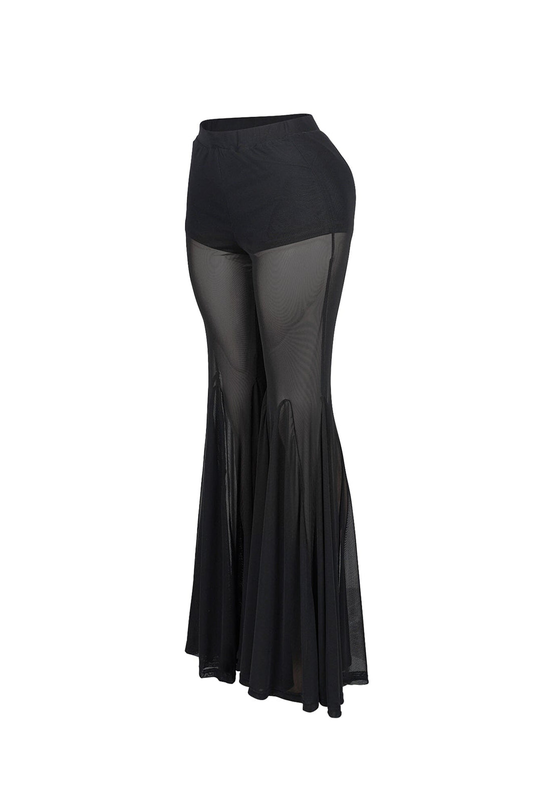 Aero Split Mesh Flared Pants