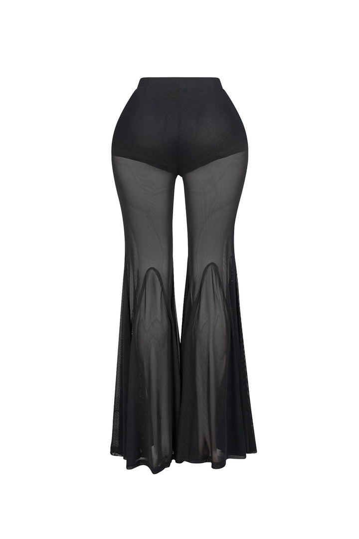 Aero Split Mesh Flared Pants