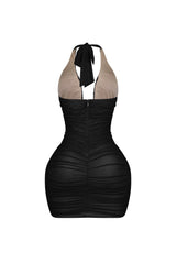Celestia Rhinestone Bustier Mini Dress