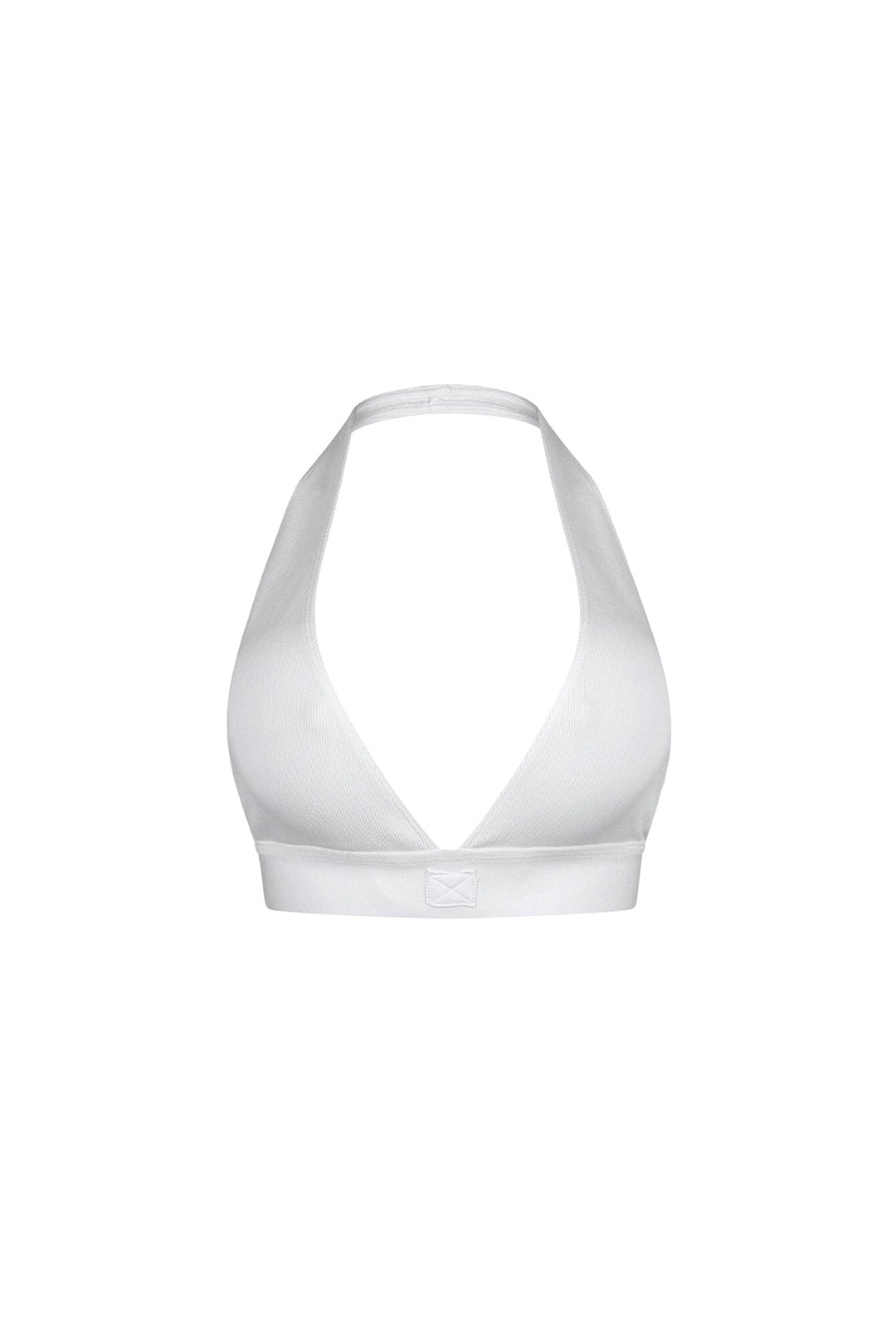 Astra Ribbed Deep V Neck Halter Top