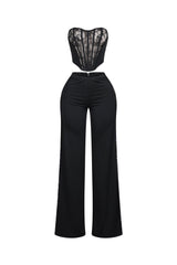 Cirelle Lace Corset Top &amp; Pants SET
