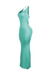 Rivexa Glitter Lurex Ribbed Maxi Dress