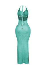 Rivexa Glitter Lurex Ribbed Maxi Dress