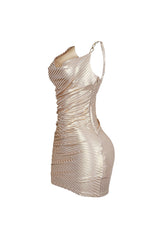 Feel confident Shiny Sexy Mini Dress
