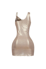 Feel confident Shiny Sexy Mini Dress