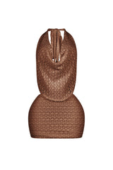 Luxe Yet Playful Micro Halter Dress