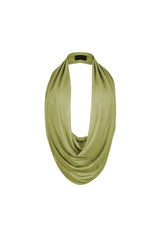 Cascading Mesh Cowl Neck Tie Top
