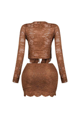Elarose Lace Top &amp; Skirt SET