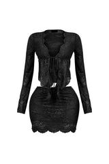 Elarose Lace Top &amp; Skirt SET