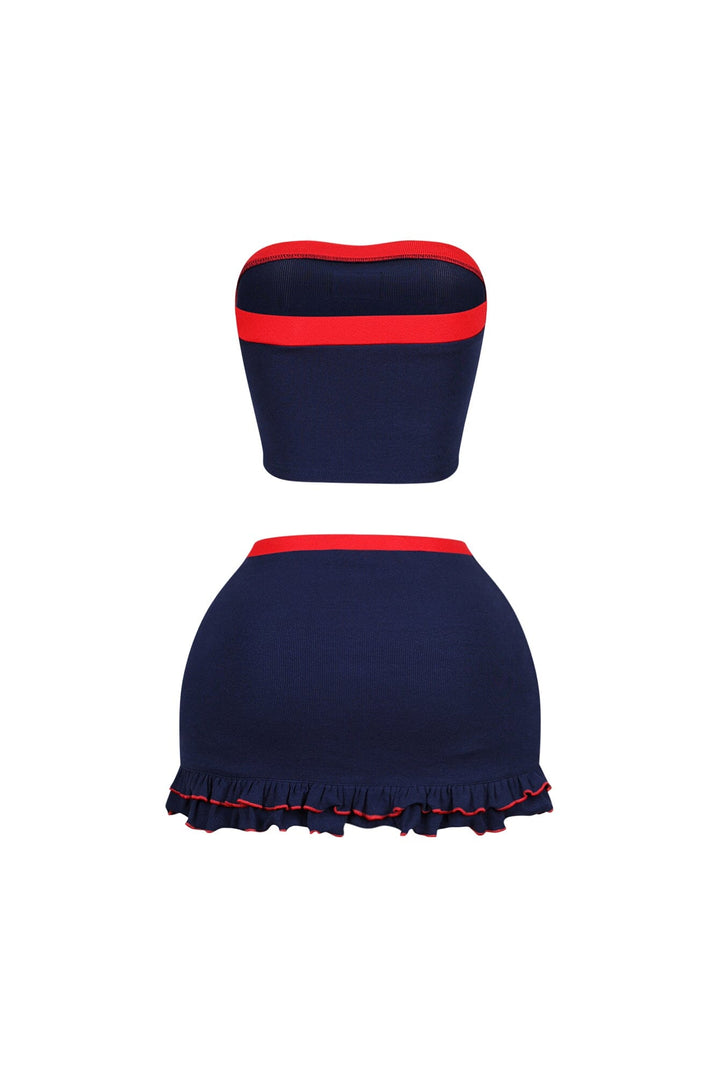 Firework Babe USA Flag Tube Top &amp; Skirt SET