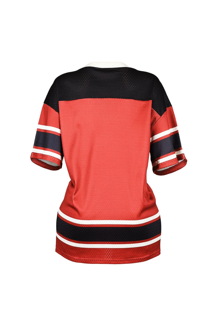 Drip Oversized Football Jersey Top