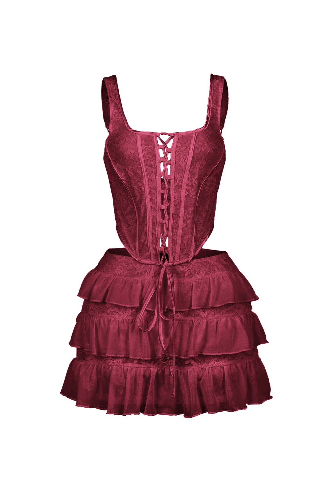 Iris Lace Corset Top &amp; Skirt SET