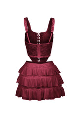 Iris Lace Corset Top &amp; Skirt SET