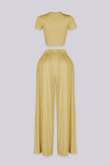 Ease Crop Top &amp; Pants SET