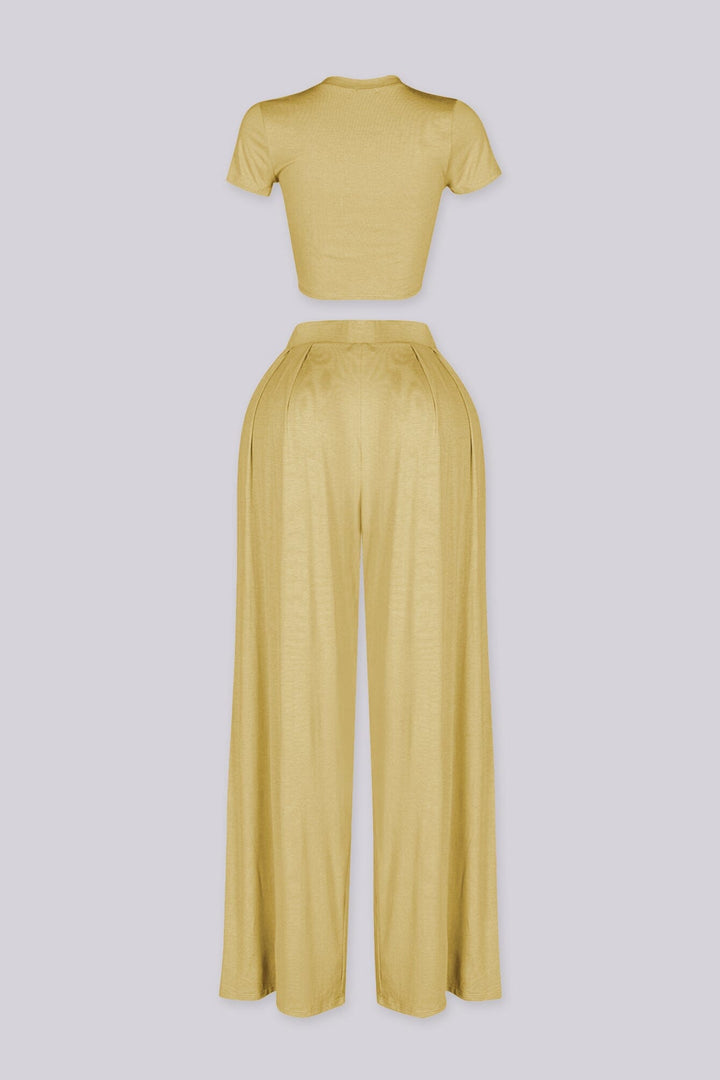 Ease Crop Top &amp; Pants SET