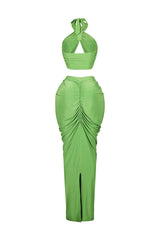 Glimma Halter Neck Top &amp; Skirt SET