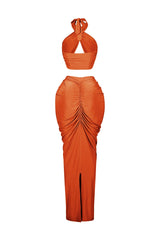 Glimma Halter Neck Top &amp; Skirt SET