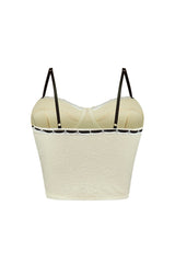 Missing Me Lace Ribbon Bustier Top
