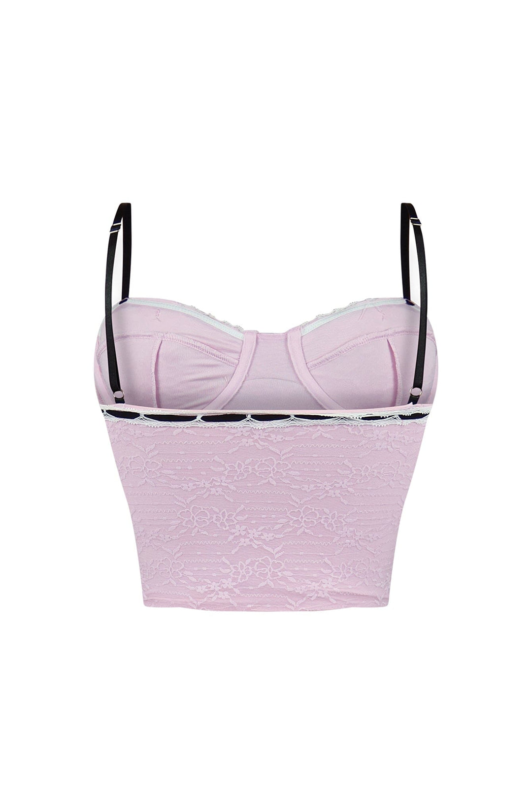 Missing Me Lace Ribbon Bustier Top