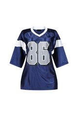 Go To V Neck Oversized Jersey Top