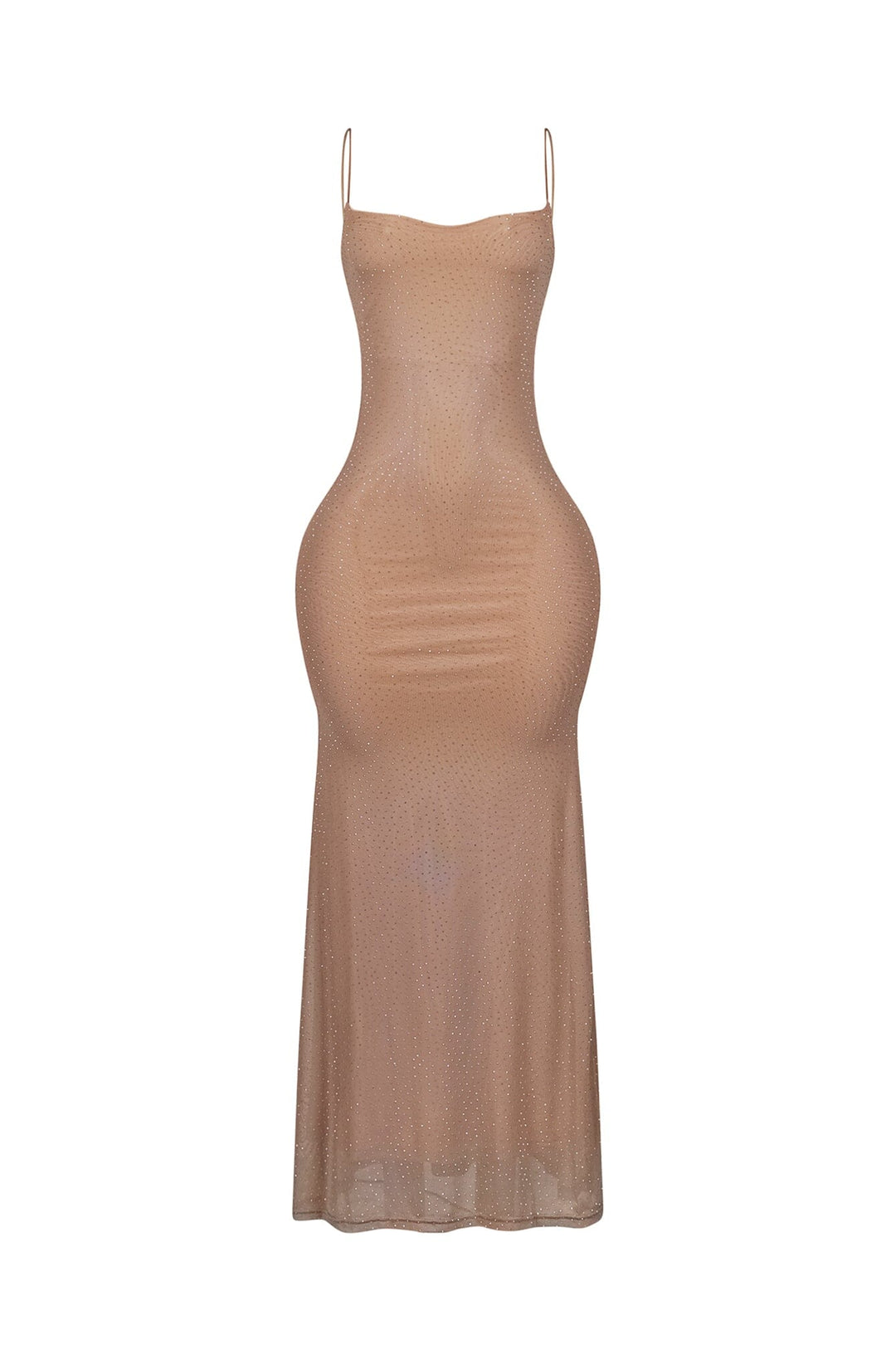 Callie Mesh Rhinestone Maxi Dress