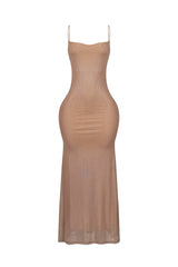 Callie Mesh Rhinestone Maxi Dress
