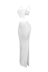 Brisa Crochet Top &amp; Maxi Skirt SET